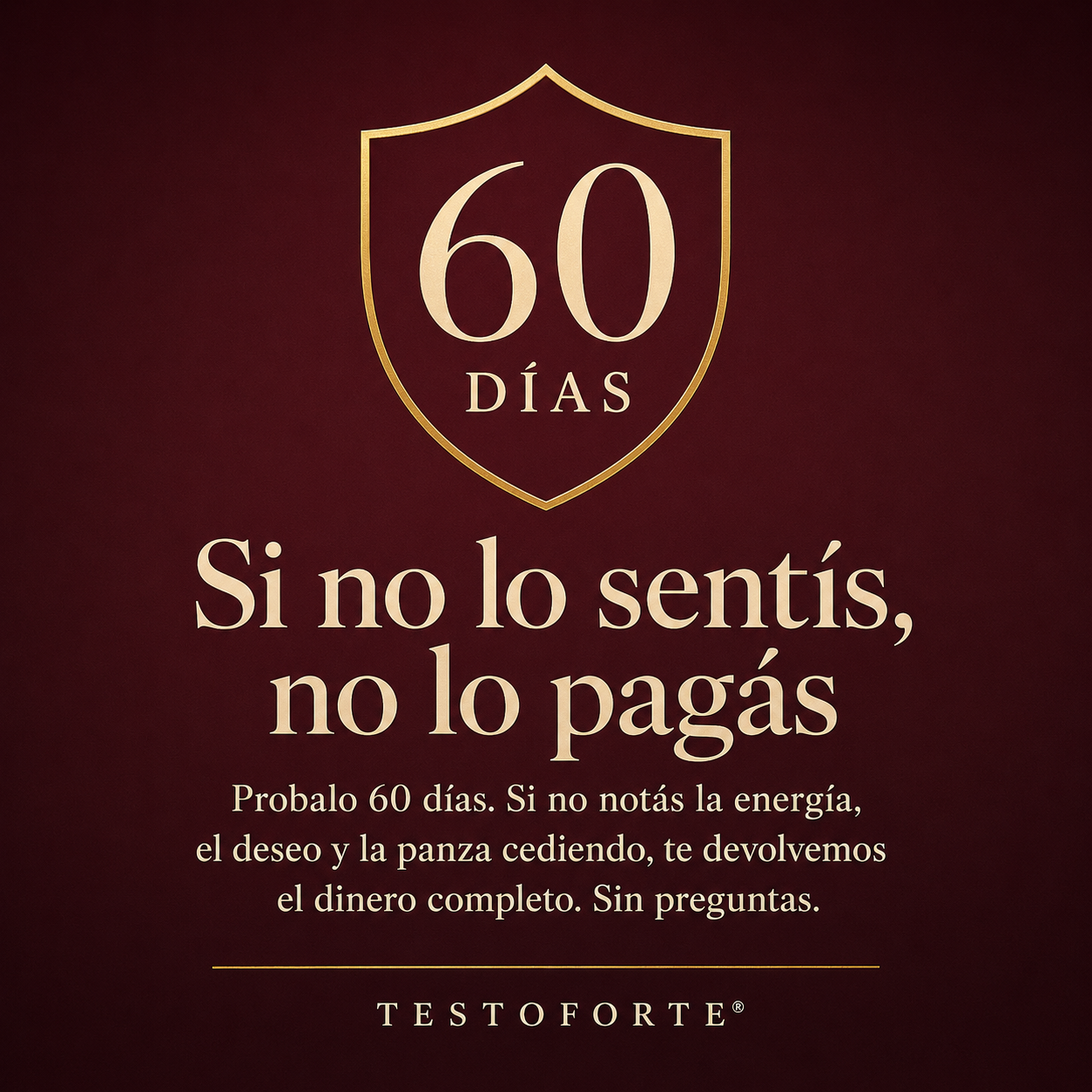 TESTOFORTE® — Recuperá tu testosterona y tu cuerpo masculino